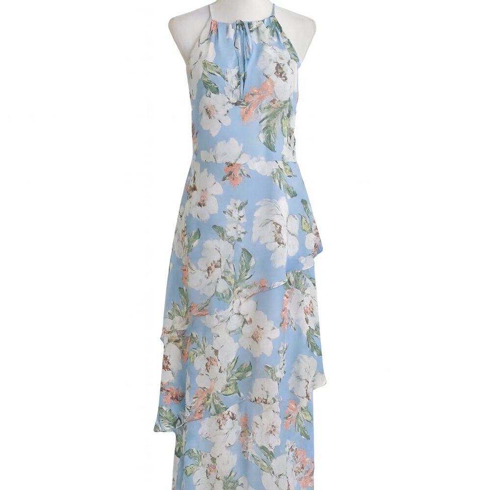 Cato Sleeveless Blue Floral Maxi Dress – Size 18/20